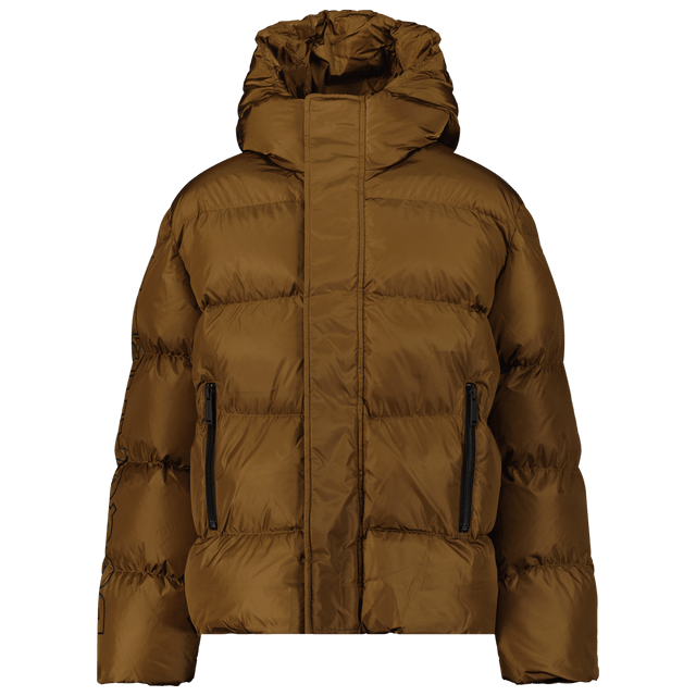 Dsquared2 Kids Unisex Coat Camel Dsquared2 Kids Unisex Coat Camel