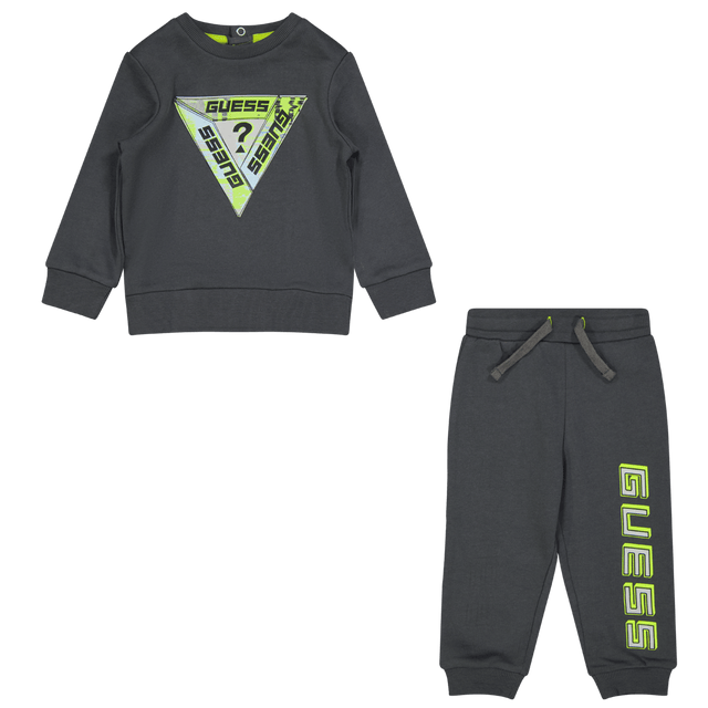 Guess Baby Boys Jogsuit Dark Gray Guess Baby Boys Jogsuit Dark Gray