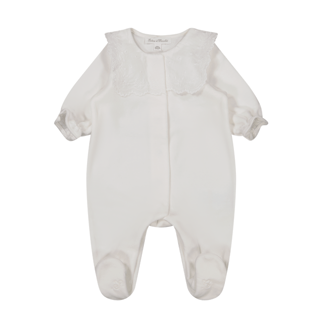 Tartine et Chocolat Baby Girls Bodysuit White Tartine et Chocolat Baby Girls Bodysuit White