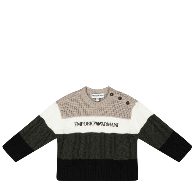 Armani Baby Boys Sweater Beige Armani Baby Boys Sweater Beige