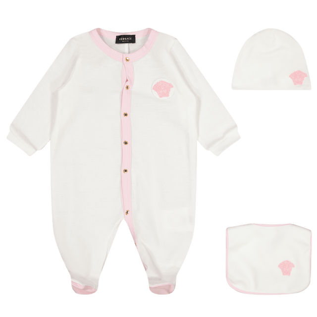 Versace Baby Unisex Bodysuit Light Pink Versace Baby Unisex Bodysuit Light Pink
