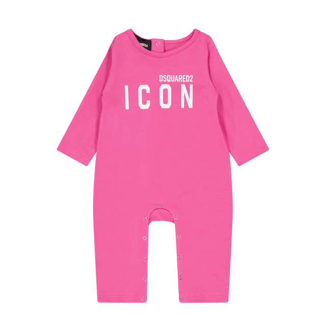 Dsquared2 Baby Unisex Bodysuit Fuchsia Dsquared2 Baby Unisex Bodysuit Fuchsia