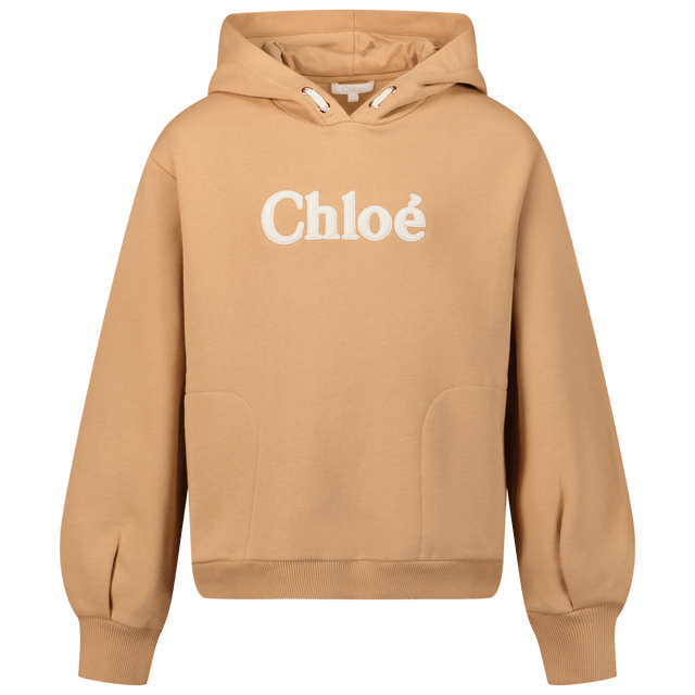 Chloe Kids Girls Sweater Camel Chloe Kids Girls Sweater Camel