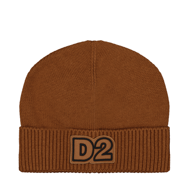 Dsquared2 Kids Unisex Bonnet Camel Dsquared2 Kinder Unisex Muts Camel - Superstellar