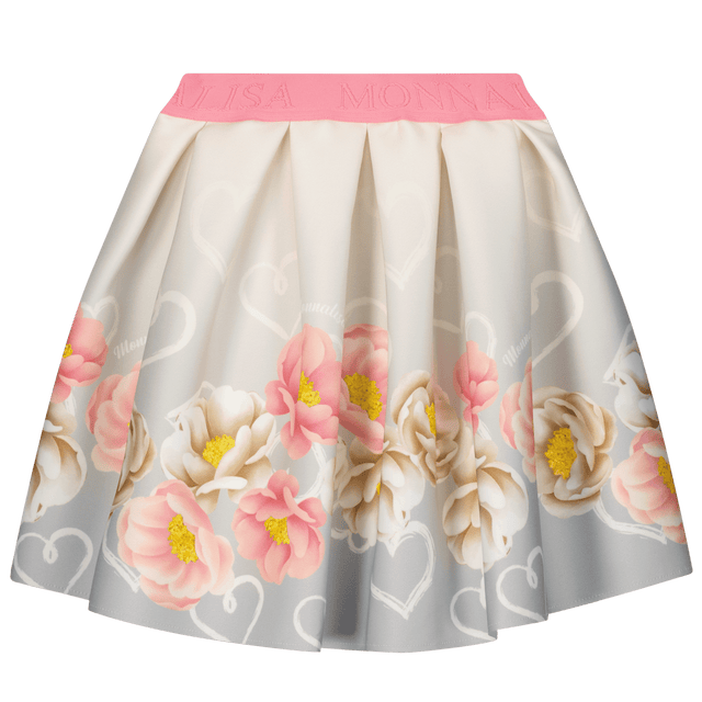 MonnaLisa Kids Girls Skirt Light Gray MonnaLisa Kinder Meisjes Rok Licht Grijs - Superstellar