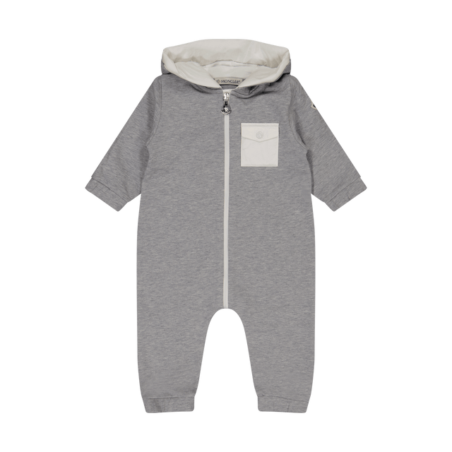 Moncler Baby Unisex Bodysuit Grey Moncler Unisex Boxpakje Grijs - Superstellar