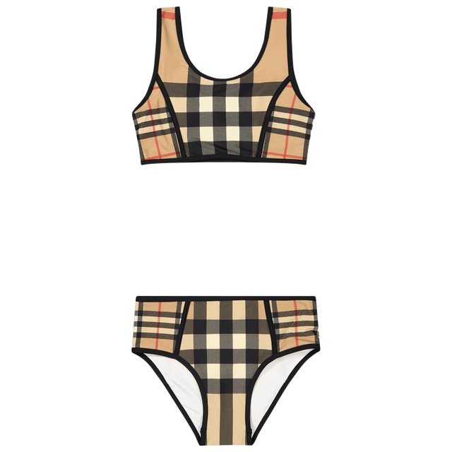 Burberry Kids Girls Swimwear Beige Burberry Kids Girls Swimwear Beige