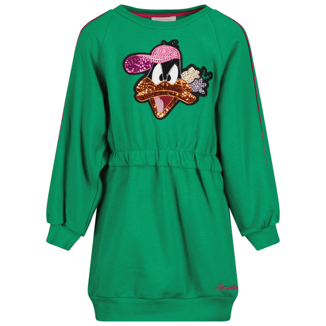 MonnaLisa Kids Girls Dress Green MonnaLisa Kids Girls Dress Green