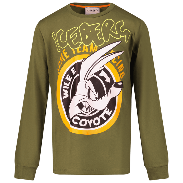 Iceberg Kids Boys T-Shirt Army Iceberg Kids Boys T-Shirt Army