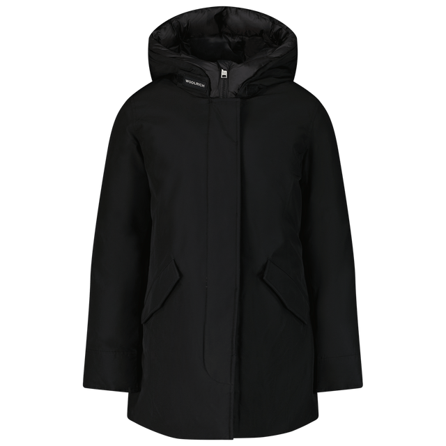 Woolrich Kids Girls Coat Black Woolrich Kids Girls Coat Black