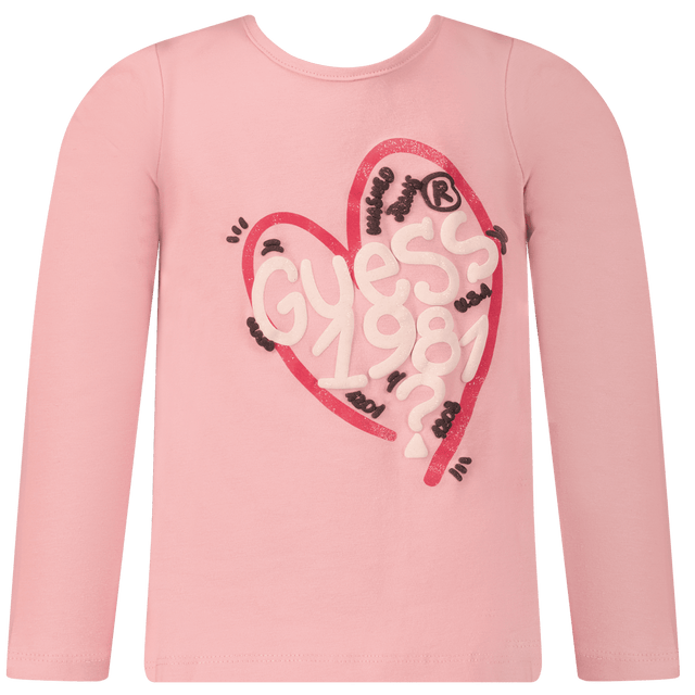 Guess Kids Girls T-Shirt Light Pink Guess Kids Girls T-Shirt Light Pink