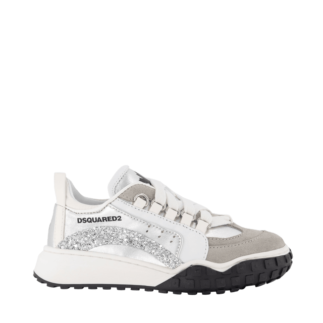 Dsquared2 Kids Unisex Sneakers Silver Dsquared2 Kids Unisex Sneakers Silver