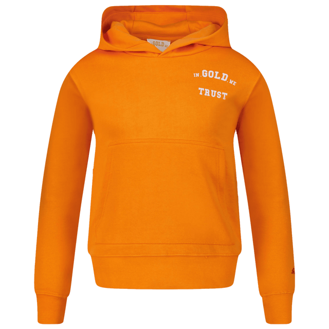 In Gold We Trust Kids Unisex Sweater Orange In Gold We Trust Kids Unisex Sweater Orange