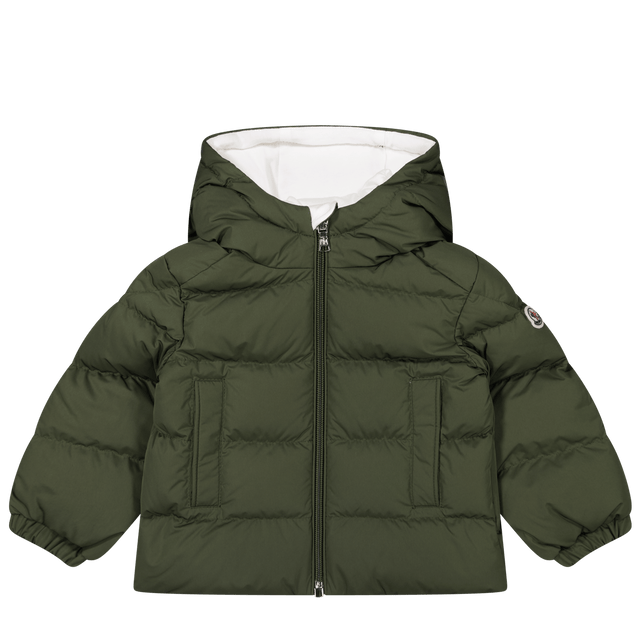 Moncler Baby Boys Coat Khaki Moncler Baby Jongens Jas Khaki - Superstellar