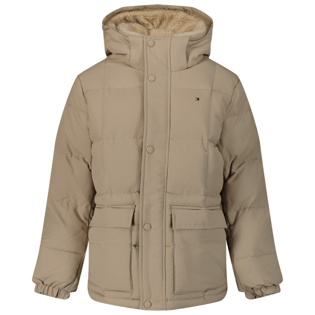 Tommy Hilfiger Kids Boys Coat Beige Tommy Hilfiger Kids Boys Coat Beige