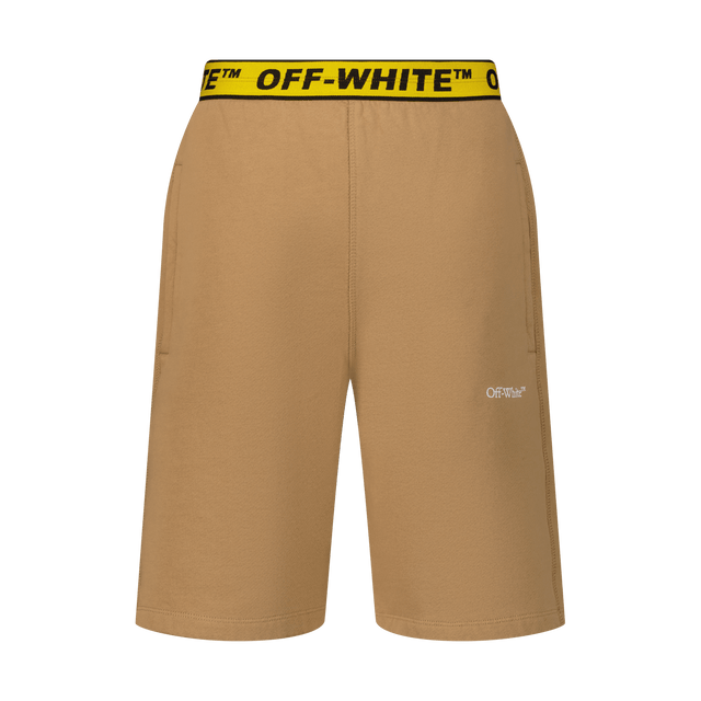 Off-White Kids Unisex Shorts Beige Off-White Kids Unisex Shorts Beige
