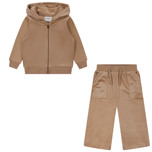 Juicy Couture Baby Girls Jogsuit Taupe Juicy Couture Baby Girls Jogsuit Taupe