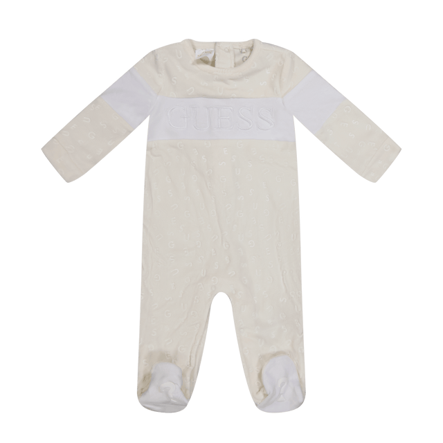 Guess Baby Unisex Bodysuit Off White Guess Baby Unisex Bodysuit Off White