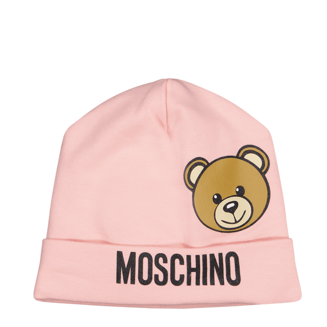 Moschino Baby Unisex Bonnet Light Pink Moschino Baby Meisjes Muts Licht Roze - Superstellar