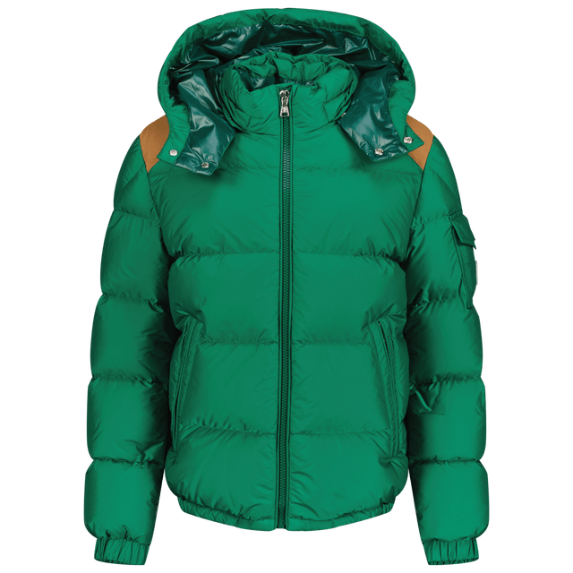 Moncler Kids Boys Coat Green Moncler Kinder Jongens Jas Groen - Superstellar