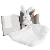 Image 44019453952282 Doudou Et Compagnie Baby Bunny+Doudou White