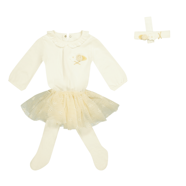 Mayoral Baby Girls Set Light Beige Mayoral Baby Girls Set Light Beige