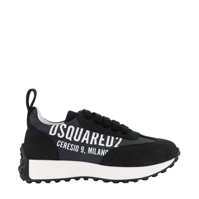 Dsquared2 Kids Unisex Sneakers Black Dsquared2 Kids Unisex Sneakers Black