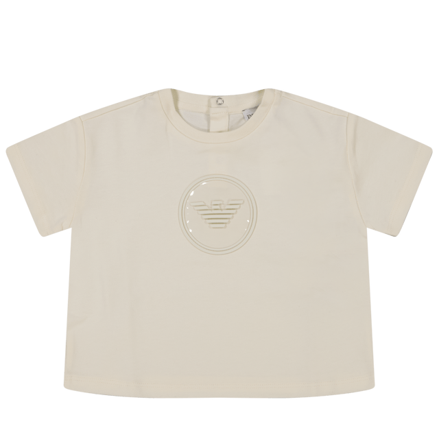 Armani Baby Boys T-Shirt Off White Armani Baby Boys T-Shirt Off White