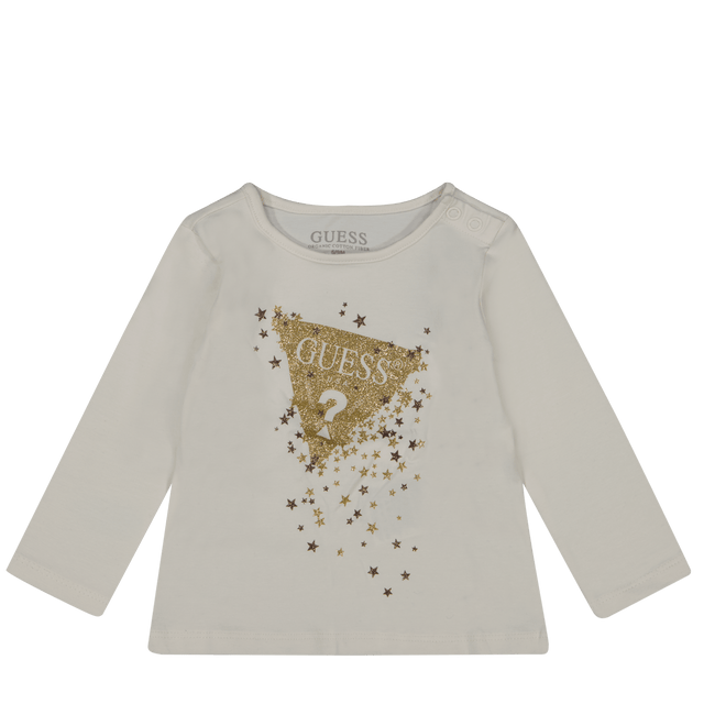 Guess Baby Girls T-Shirt Off White Guess Baby Girls T-Shirt Off White