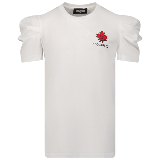 Dsquared2 Kids Girls T-Shirt White Dsquared2 Kids Girls T-Shirt White