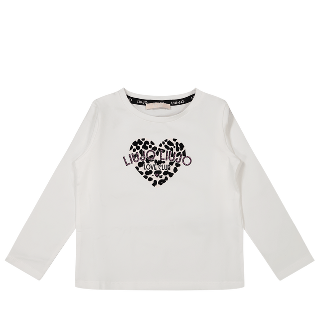 Liu Jo Kids Girls T-Shirt Off White Liu Jo Kids Girls T-Shirt Off White