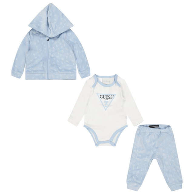 Guess Baby Unisex Set Light Blue Guess Baby Unisex Set Light Blue