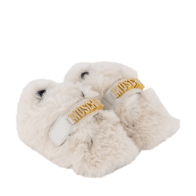 Moschino Baby Girls Shoes Off White Moschino Baby Girls Shoes Off White