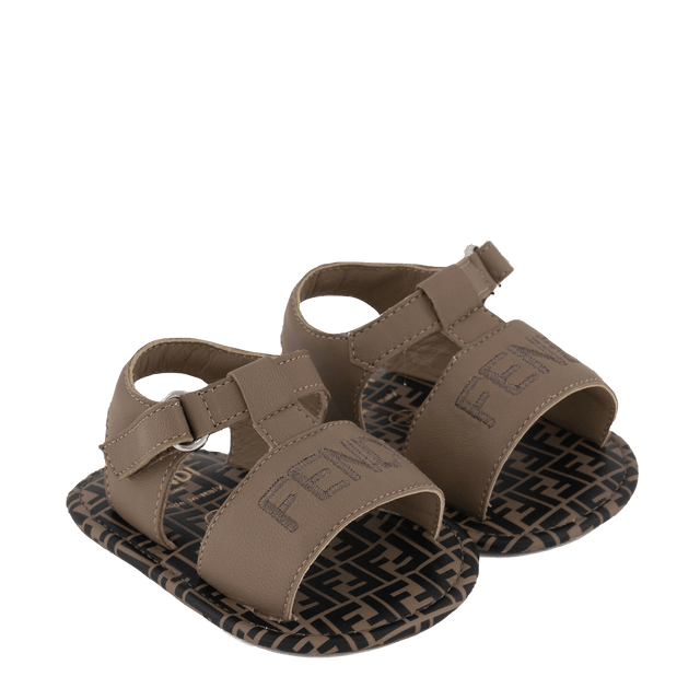 Fendi Baby Unisex Shoes Beige Fendi Baby Unisex Shoes Beige