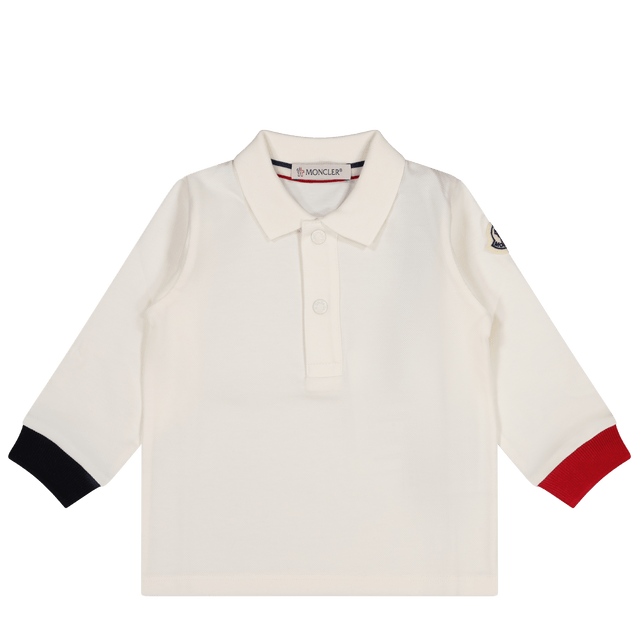 Moncler Baby Boys Polo Off White Moncler Baby Jongens Polo Off White - Superstellar