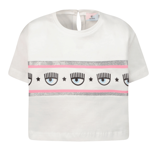 Chiara Ferragni Baby Girls T-Shirt White Chiara Ferragni Baby Girls T-Shirt White