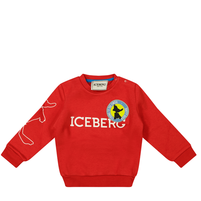 Iceberg Baby Boys Sweater Red Iceberg Baby Boys Sweater Red