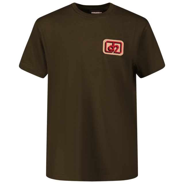 Dsquared2 Kids Unisex T-Shirt Dark Green Dsquared2 Kids Unisex T-Shirt Dark Green