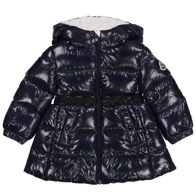Moncler Baby Girls Coat Navy Moncler Baby Meisjes Jas Navy - Superstellar