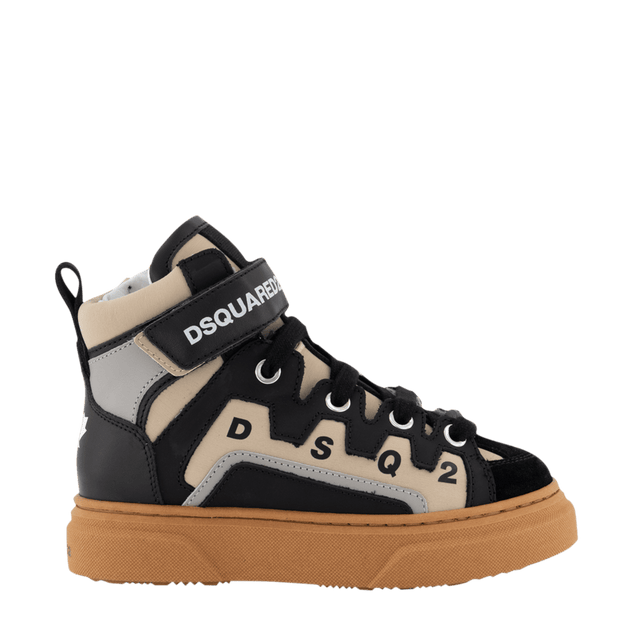 Dsquared2 Kids Unisex Boots Black Dsquared2 Kids Unisex Boots Black