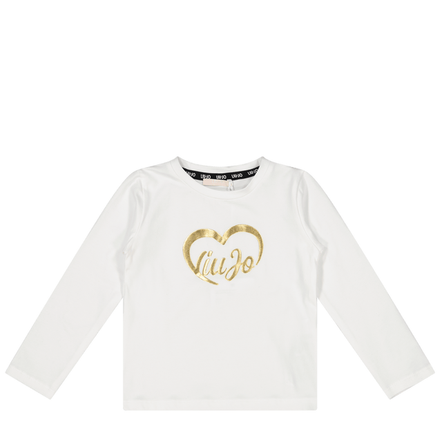 Liu Jo Kids Girls T-Shirt Off White Liu Jo Kids Girls T-Shirt Off White