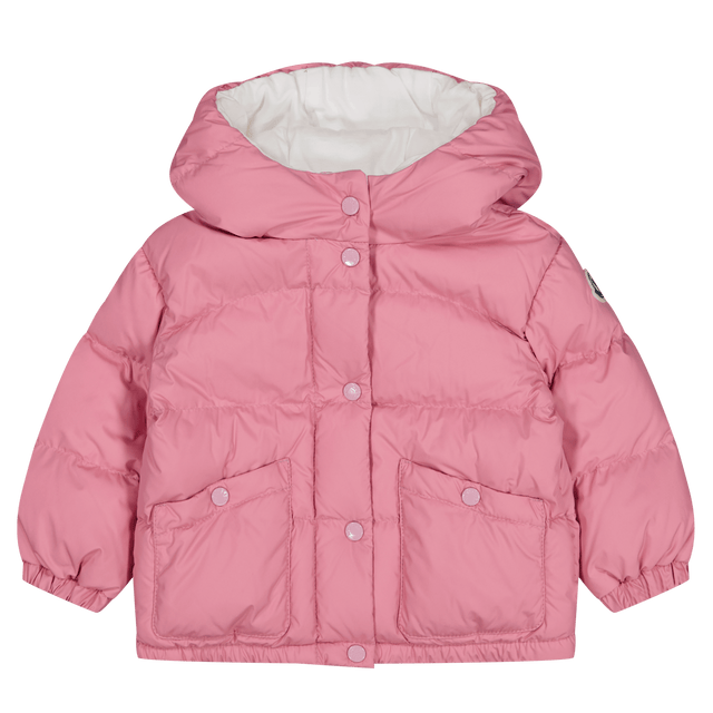 Moncler Baby Girls Coat Light Pink Moncler Baby Meisjes Jas Licht Roze - Superstellar