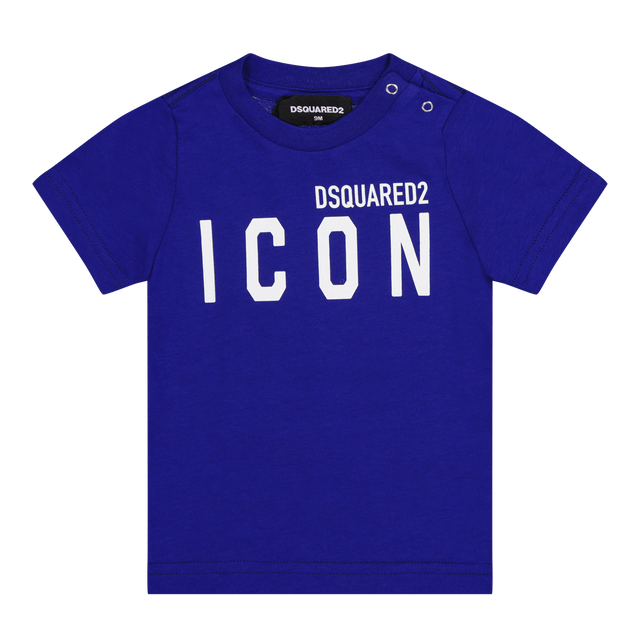 Dsquared2 Baby Unisex T-Shirt Cobalt Blue Dsquared2 Baby Unisex T-Shirt Cobalt Blue
