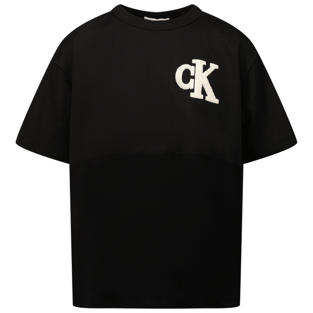 Calvin Klein Kids Boys T-Shirt Black Calvin Klein Kids Boys T-Shirt Black