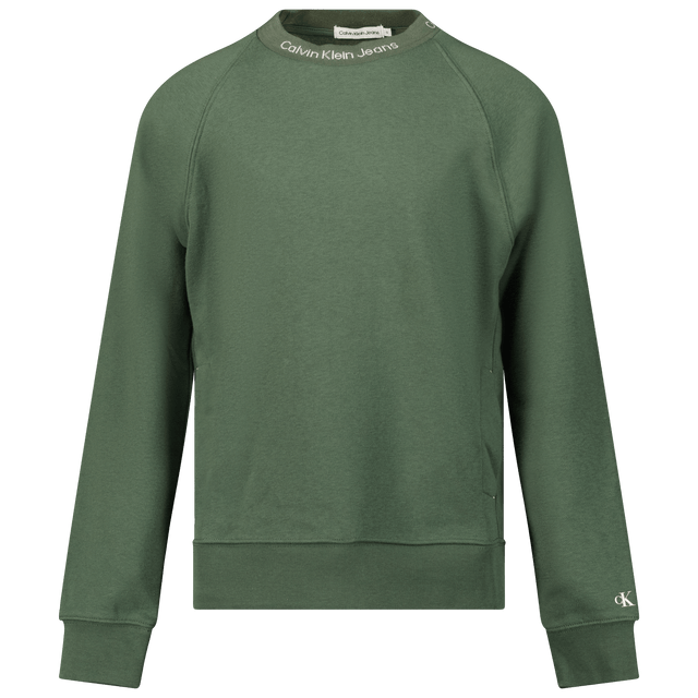 Calvin Klein Kids Boys Sweater Green Calvin Klein Kids Boys Sweater Green