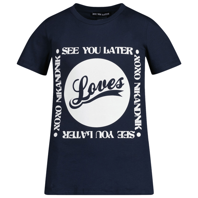 NIK&NIK Kids Girls T-Shirt Navy NIK&NIK Kids Girls T-Shirt Navy