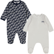 Image 75600146334078 Kenzo kids Baby guys Playsuit In OffWhite