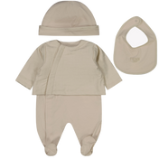 Image 75656154546558 Fendi Baby Unisex Playsuit in Beige