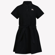 Image 72431955313022 Burberry Astrid Polo Kinder Meisjes Jurk In Zwart