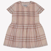 Image 76195981295998 Burberry Rose Baby Meisjes Jurk In Licht Roze
